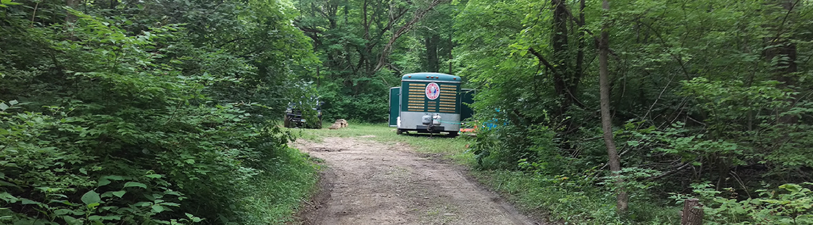 Scout trailer at BSA summer camp
