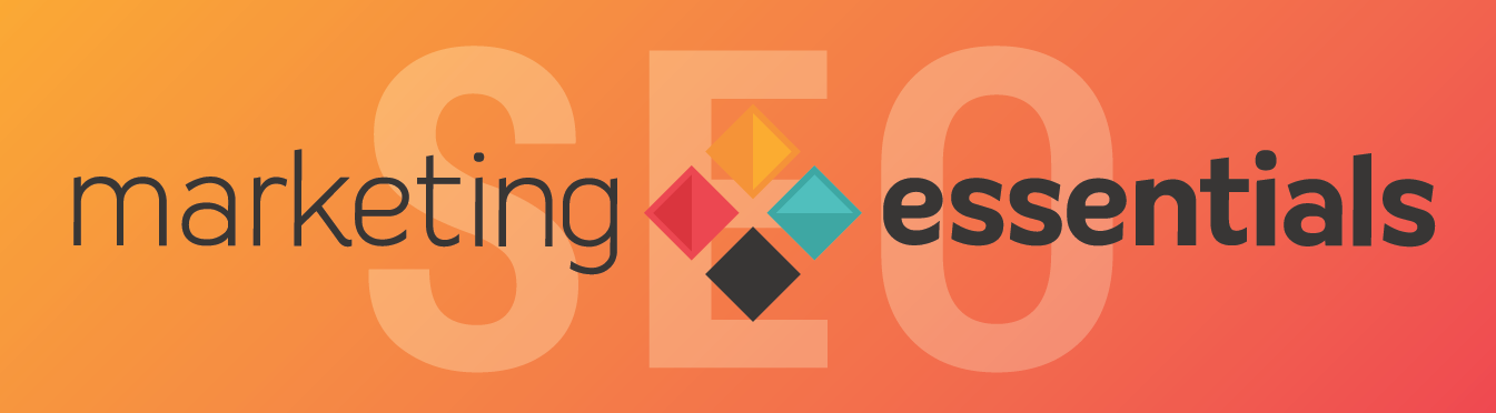 Marketing Essentials logo over the letters SEO